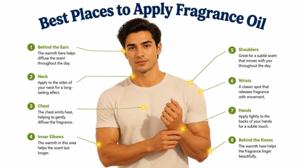 Best Places to Apply Fragrance Oil