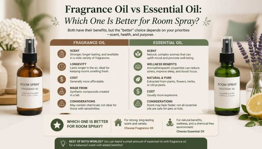 Fragrance Oil vs Essential Oil Which One Is Better for Room Spray